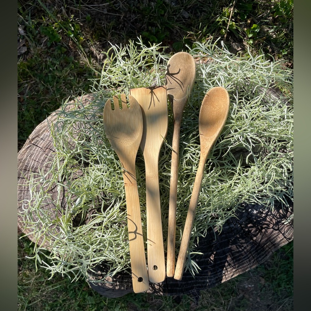 Set Of Wooden Utensils